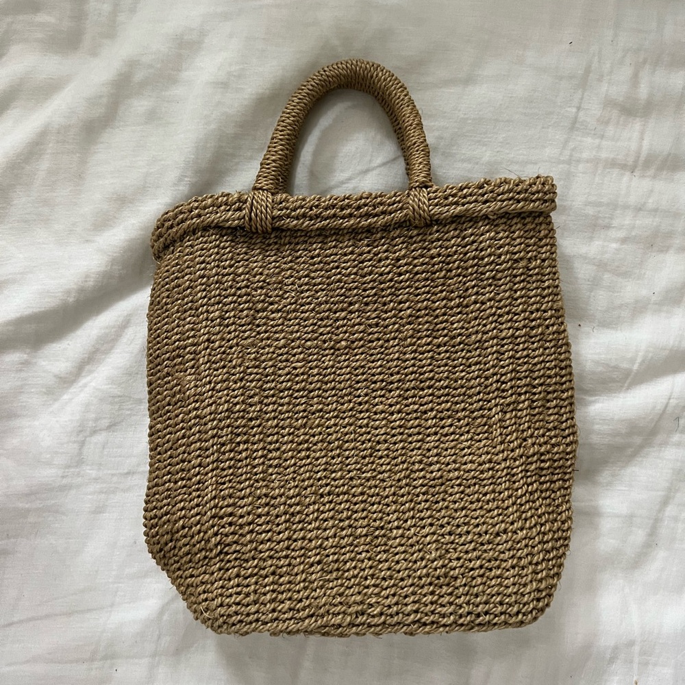Manebi Raffia Mini Bag